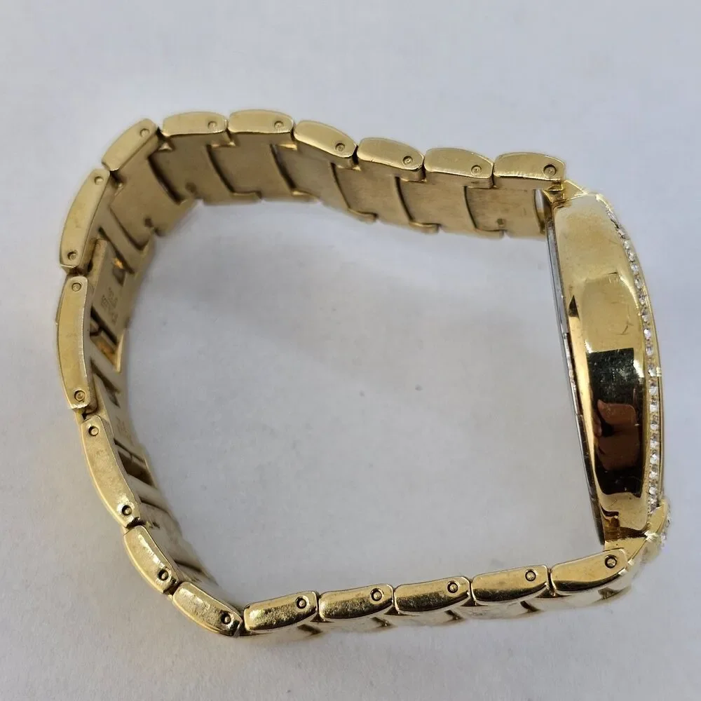 Bronzo Italia Women's Watch 36MM White Dial Gold Tone Bracelet 6.5